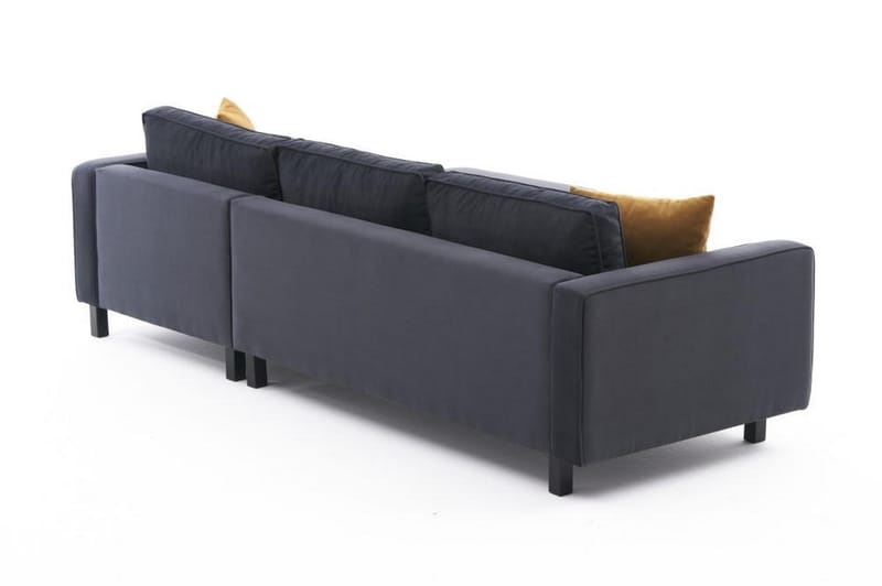 Sofa m. Divan Vivianna 4-seters - Mørkegrå - Møbler - Sofaer - Sofaer med sjeselong - 4 seters sofa med divan