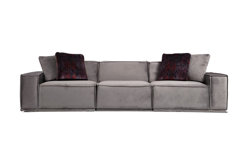 Sofa m. Divan Woodlaw 3-seters - Grå - 3 seters sofa med divan - Sofaer med sjeselong