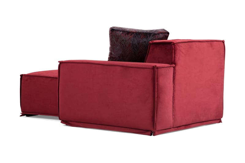 Sofa m. Divan Woodlaw 4-seters - Burgundy - 4 seters sofa med divan - Sofaer med sjeselong