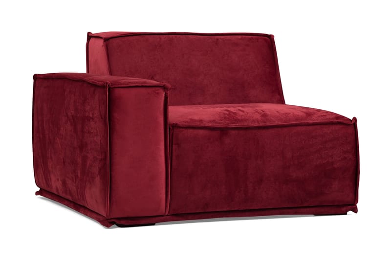 Sofa m. Divan Woodlaw 4-seters - Burgundy - 4 seters sofa med divan - Sofaer med sjeselong