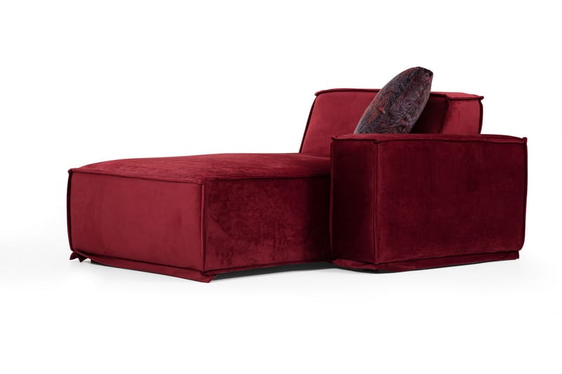 Sofa m. Divan Woodlaw 4-seters - Burgundy - 4 seters sofa med divan - Sofaer med sjeselong