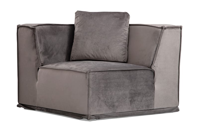 Sofa m. Divan Woodlaw 6-seters - Grå - Sofaer med sjeselong