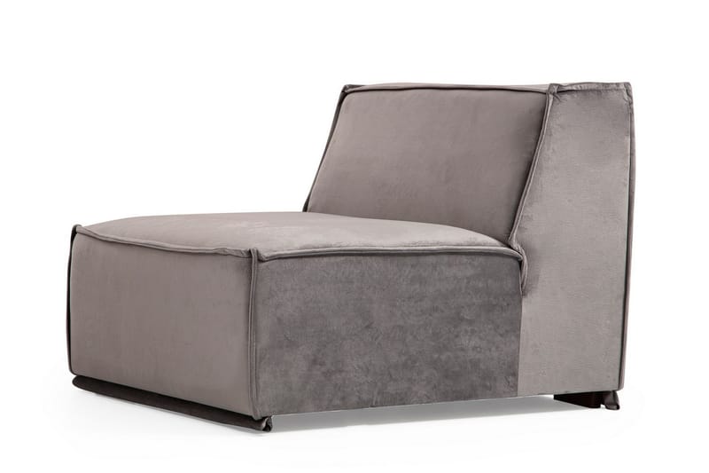 Sofa m. Divan Woodlaw 6-seters - Grå - Sofaer med sjeselong