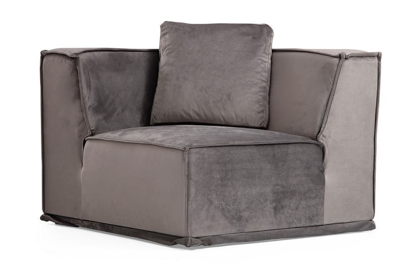 Sofa m. Divan Woodlaw 6-seters - Grå - Sofaer med sjeselong