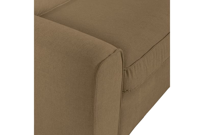 Sofa med sjeselong Vinal 3-seter - Lyse brun - 3 seters sofa med divan - Sofaer med sjeselong