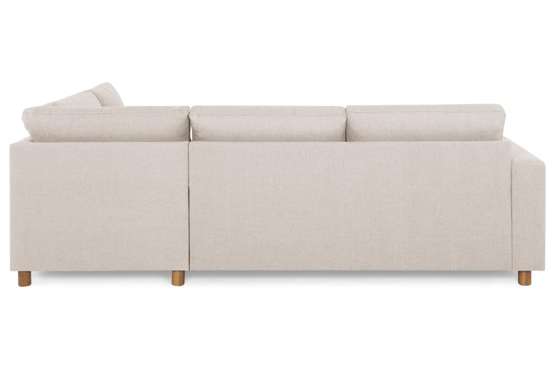 Sofa Nevada 2,5-seter med Sjeselong Høyre - Beige - Sofaer med sjeselong