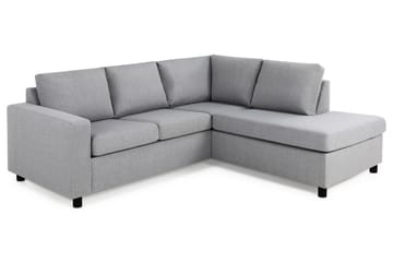 Sofa Nevada 2-seter med Sjeselong Høyre - Lysgrå - Møbler - Sofaer - Sofaer med sjeselong - 2 seters sofa med divan