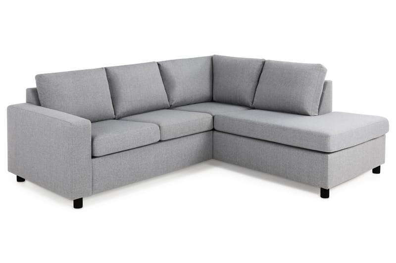 Sofa Nevada 2-seter med Sjeselong Høyre - Lysgrå - Møbler - Sofaer - Sofaer med sjeselong - 2 seters sofa med divan