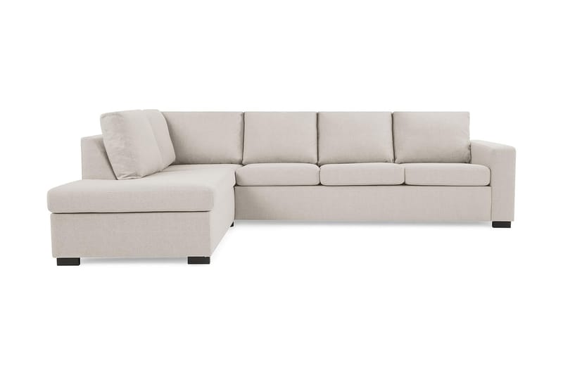 Sofa Nevada 3-seter med Sjeselong Venstre - Beige - Sofaer med sjeselong