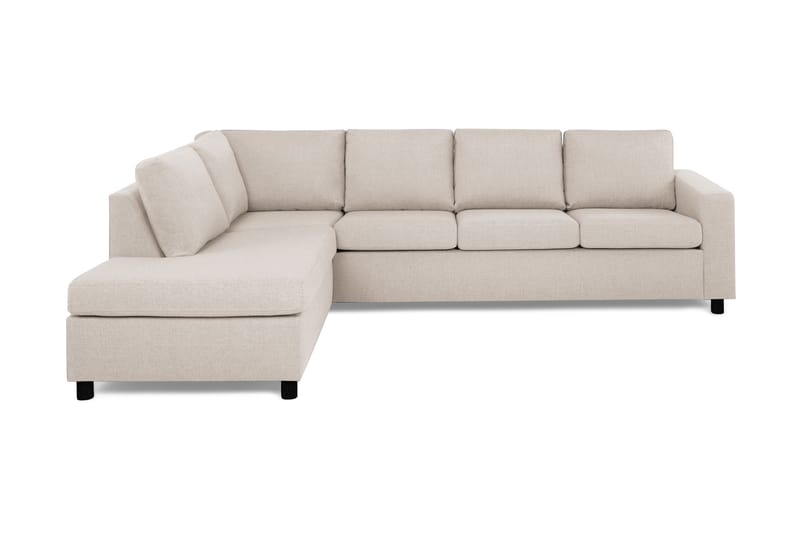 Sofa Nevada 3-seter med Sjeselong Venstre - Beige - Sofaer med sjeselong