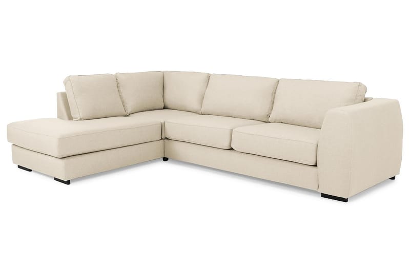 Sofa Ontario 3-seter med Sjeselong Venstre - Beige - Sofaer med sjeselong