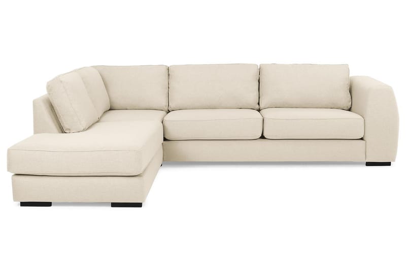 Sofa Ontario 3-seter med Sjeselong Venstre - Beige - Sofaer med sjeselong