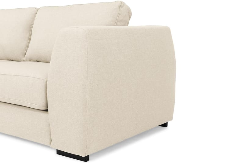 Sofa Ontario 3-seter med Sjeselong Venstre - Beige - Sofaer med sjeselong