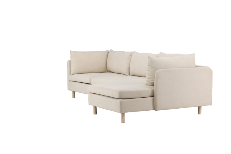 Sofa Zero m/ Divan 3-seter Beige - Venture Home - 3 seters sofa med divan - Sofaer med sjeselong
