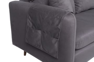 Sofiko Divansofa Høyre - Antrasitt/Natur - Møbler - Sofaer - Sofaer med sjeselong - 4 seters sofa med divan