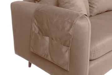 Sofiko Divansofa Høyre - Brun/Natur - Møbler - Sofaer - Sofaer med sjeselong - 4 seters sofa med divan