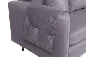 Sofiko Divansofa Høyre - Grå/Natur - Møbler - Sofaer - Sofaer med sjeselong - 4 seters sofa med divan