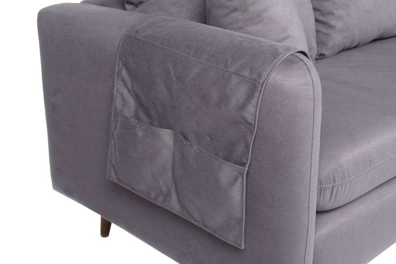 Sofiko Divansofa Høyre - Grå/Natur - Møbler - Sofaer - Sofaer med sjeselong - 4 seters sofa med divan