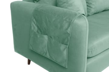 Sofiko Divansofa Høyre - Havsgrønn/Natur - Møbler - Sofaer - Sofaer med sjeselong - 4 seters sofa med divan