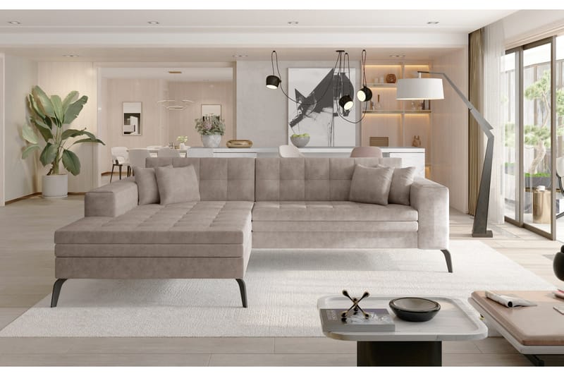 Solangis Divansofa Venstre, Beige