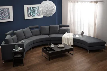 Sovesofa 448 cm - Grå - Møbler - Sofaer
