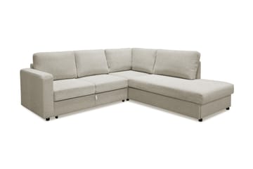 Sovesofa Achillea Beige - Beige|Grå - Møbler - Sofaer - Sofaer med sjeselong - 4 seters sofa med divan