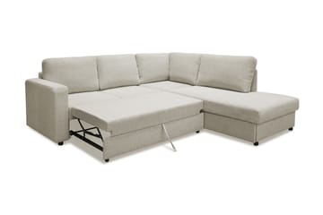 Sovesofa Achillea Beige - Beige|Grå - Møbler - Sofaer - Sofaer med sjeselong - 4 seters sofa med divan