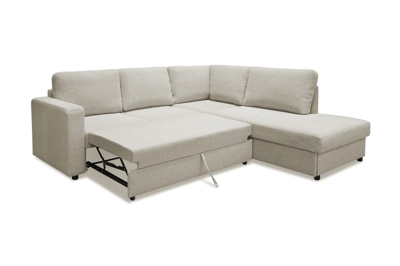 Sovesofa Achillea Beige - Beige|Grå - Møbler - Sofaer - Sofaer med sjeselong - 4 seters sofa med divan