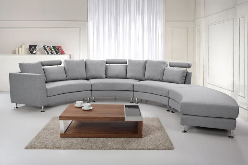 Sovesofa Rotunde 448 cm - Grå - Sofaer med sjeselong