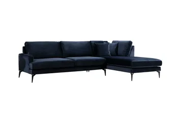 Stacker Hjørnesofa med Divan Høyre - Blå - Møbler - Sofaer - Sofaer med sjeselong
