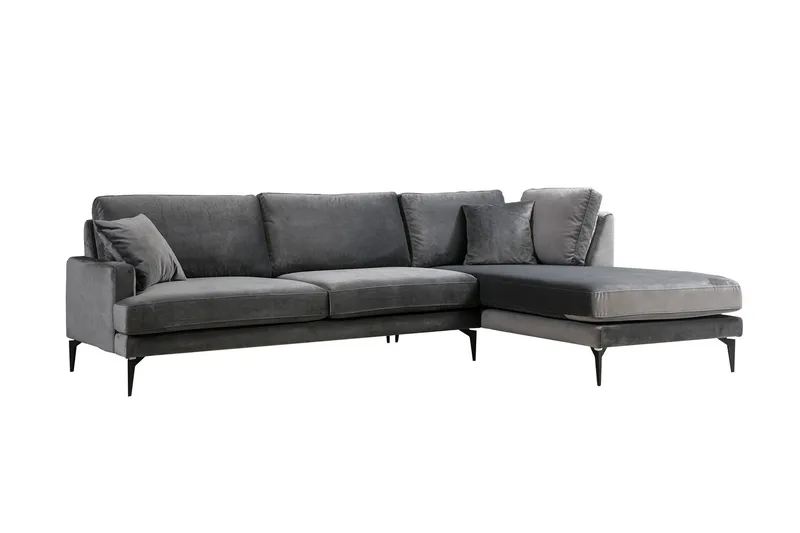 Stacker Hjørnesofa med Divan Høyre - Svart - Møbler - Sofaer - Sofaer med sjeselong
