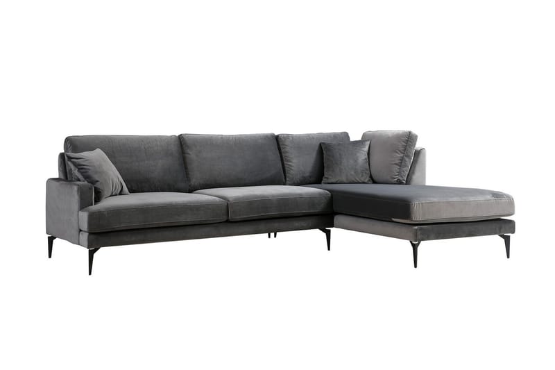Stacker Hjørnesofa med Divan Høyre - Svart - Møbler - Sofaer - Sofaer med sjeselong