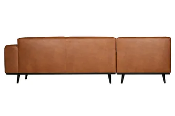 Statement 3-seter Venstre Hjørnesofa med Sjeselong i Kunstlær - Cognac - Møbler - Sofaer - Sofaer med sjeselong - 4 seters sofa med divan