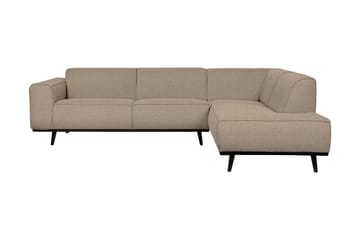 Statement Hjørnesofa Høyre - Beige - Møbler - Sofaer - Sofaer med sjeselong