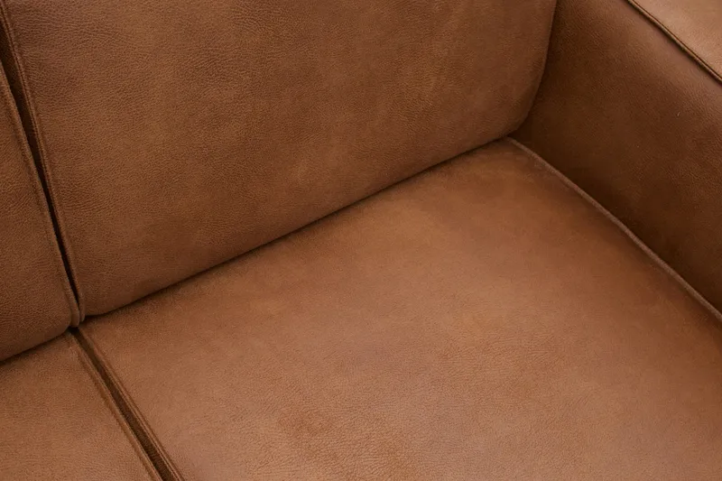 Statement Hjørnesofa - Konjakk - Møbler - Sofaer - Sofaer med sjeselong - 4 seters sofa med divan