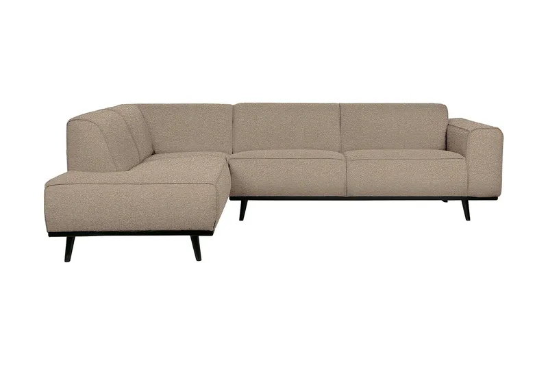 Statement Hjørnesofa Venstre, Beige Bouclé