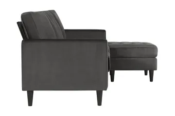Strummer Divansovesofa Grå - Møbler - Sofaer - Sofaer med sjeselong - 3 seters sofa med divan