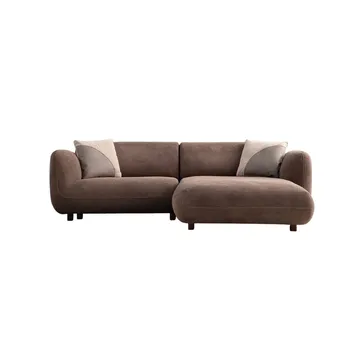 Talrosen 3-seters sofa med Sjeselong - Brun - Møbler - Sofaer - Sofaer med sjeselong - 3 seters sofa med divan