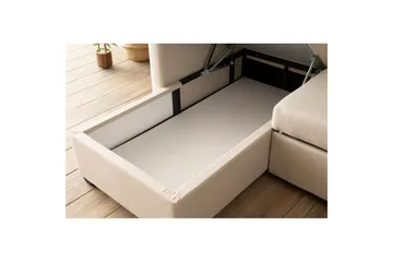 Tareen Sofa med Divan 3-seter - Beige - Møbler - Sofaer - Sofaer med sjeselong - 3 seters sofa med divan