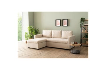 Tareen Sofa med Divan 3-seter - Beige - Møbler - Sofaer - Sofaer med sjeselong - 3 seters sofa med divan