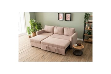 Tareen Sofa med Divan 3-seter - Brun - Møbler - Sofaer - Sofaer med sjeselong - 3 seters sofa med divan