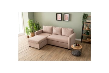 Tareen Sofa med Divan 3-seter - Brun - Møbler - Sofaer - Sofaer med sjeselong - 3 seters sofa med divan