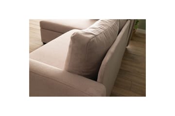 Tareen Sofa med Divan 3-seter - Brun - Møbler - Sofaer - Sofaer med sjeselong - 3 seters sofa med divan