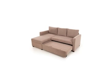 Tareen Sofa med Divan 3-seter - Brun - Møbler - Sofaer - Sofaer med sjeselong - 3 seters sofa med divan