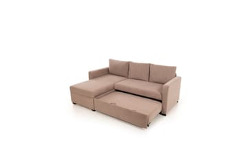 Tareen Sofa med Divan 3-seter - Brun - Møbler - Sofaer - Sofaer med sjeselong - 3 seters sofa med divan