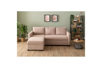 Tareen Sofa med Divan 3-seter - Brun - Møbler - Sofaer - Sofaer med sjeselong - 3 seters sofa med divan