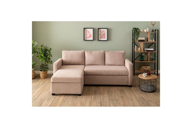 Tareen Sofa med Divan 3-seter - Brun - Møbler - Sofaer - Sofaer med sjeselong - 3 seters sofa med divan