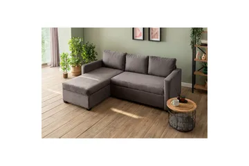 Tareen Sofa med Divan 3-seter - Grå - Møbler - Sofaer - Sofaer med sjeselong - 3 seters sofa med divan