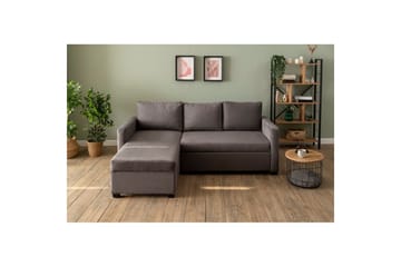 Tareen Sofa med Divan 3-seter - Grå - Møbler - Sofaer - Sofaer med sjeselong - 3 seters sofa med divan