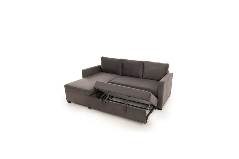 Tareen Sofa med Divan 3-seter - Grå - Møbler - Sofaer - Sofaer med sjeselong - 3 seters sofa med divan